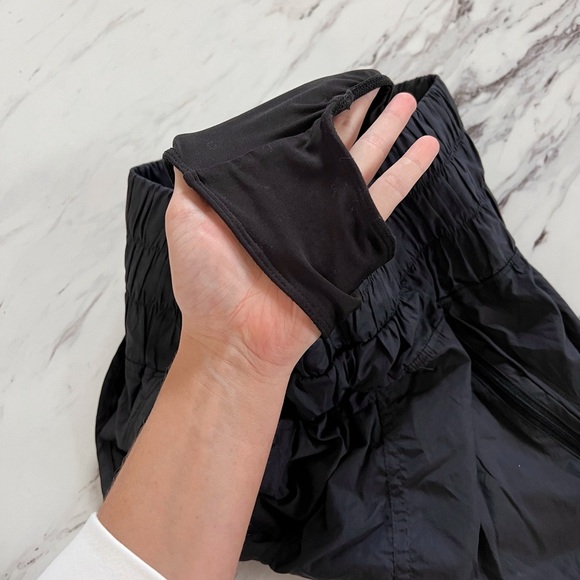 Free People Movement Black Smocked Running Shorts - Picture 3 of 7